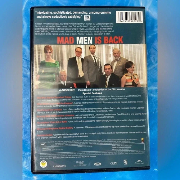 Mad Men Season  5 DVD 🚬 - Picture 2 of 5